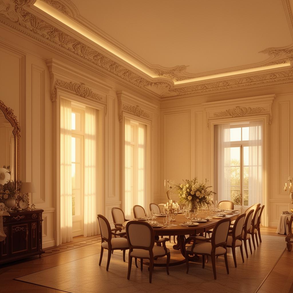 Crown Molding & Baseboard — AI architectural concept by DIMZ Construction